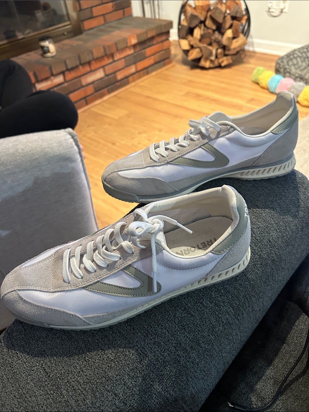 Tretorn Men's Sneakers in White and Light Gray